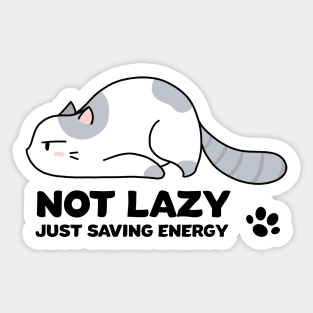 Lazy Cat Sticker